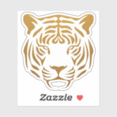 タイガーのアイコン シール (シート)