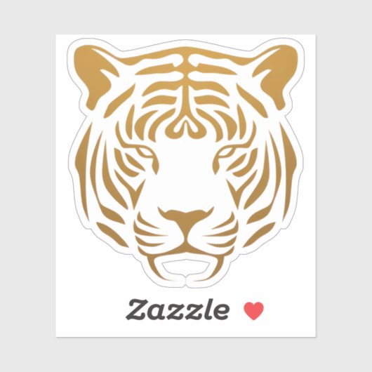 タイガーのアイコン シール (シート)