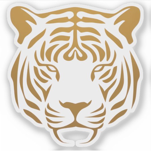 タイガーのアイコン シール (正面)