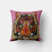 タイガーのチーフピンクの山形 クッション (裏面)