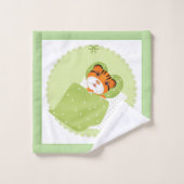 タイガーのベッドイラストレーション子供の子供のプリント バスタオルセット (ウォッシュタオル)