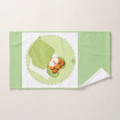 タイガーのベッドイラストレーション子供の子供のプリント バスタオルセット (ハンドタオル)