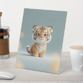 タイガーの優しい視線ベビー 台座サイン (インサイチュ)