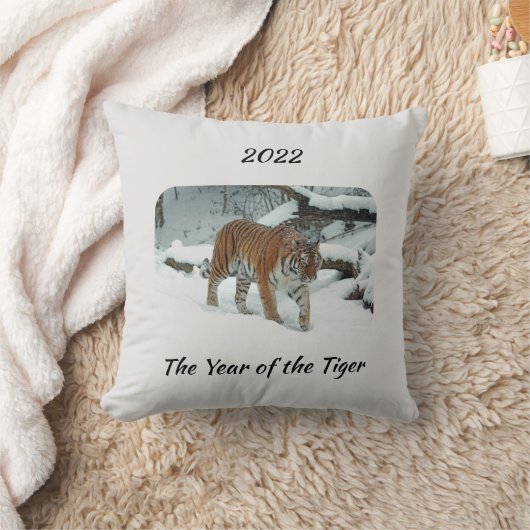 タイガーの印象的な年中国の〔占星術の〕十二宮図 クッション (ブランケット)
