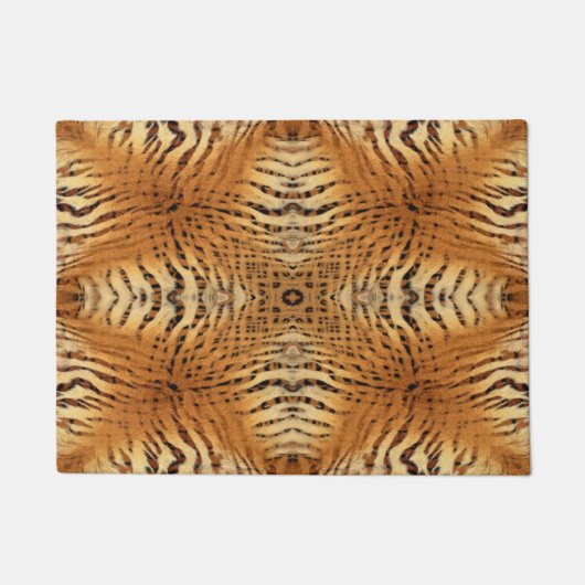 タイガーの毛皮のパターン ドアマット (正面)