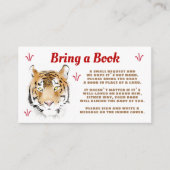 タイガーの水の色が本の赤ちゃんシャワーをもたらす エンクロージャーカード (正面)