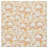 タイガーの水色の顔パターン ファブリック (見本)