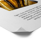 タイガーの目の結晶の意味 ポスター (角)