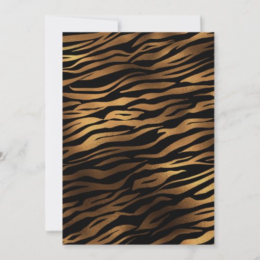 タイガーの目の結晶の結婚式の日付を保存 セーブザデート (裏面)