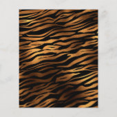 タイガーの目の結晶の結婚式の日付を保存 チラシ (裏面)