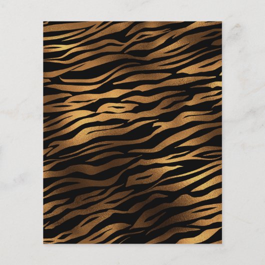 タイガーの目の結晶の結婚式の日付を保存 チラシ (裏面)