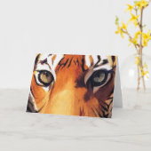 「タイガーの目」ポール・ジャクソン・ウォーターカラー カード (黄色い花)