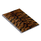 タイガーの色のパターンかわいい ノートブック (右側)