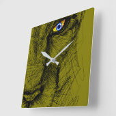 タイガーの視線の壁時計 スクエア壁時計 (傾斜)