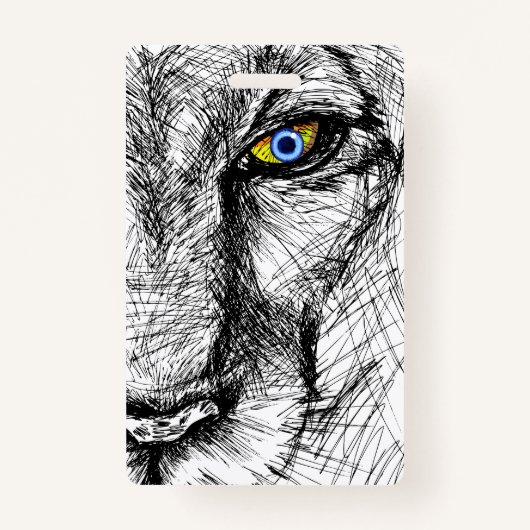 タイガーの視線 バッジ (正面)