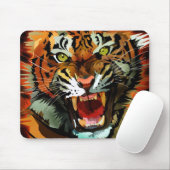 タイガーの轟音 マウスパッド (マウス)
