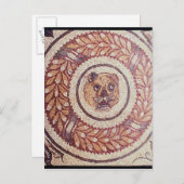 タイガーの頭、ローマのモザイク、4世紀初頭 ポストカード (正面/裏面)