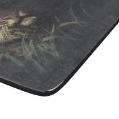 タイガーの頭（Abott Handerson Thayer著） カッティングボード (角)