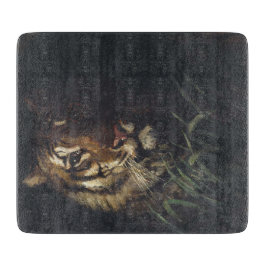 タイガーの頭（Abott Handerson Thayer著） カッティングボード