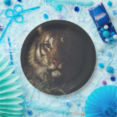 タイガーの頭（Abott Handerson Thayer著） ペーパープレート (パーティー)