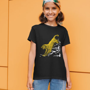 タイガーばね斜面(黒) Tシャツ