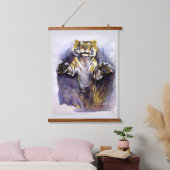 タイガーぶら下がったのタペストリー 吊り下げ型タペストリー (寝室)