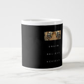 タイガーやる気を起こさせるサクセス引用文テンプレート夢 ジャンボコーヒーマグカップ (正面右)