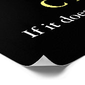 タイガーやる気を起こさせる顔チャレンジ引用文 ポスター (角)