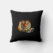 タイガーやる気を起こさせる顔 クッション (裏面)