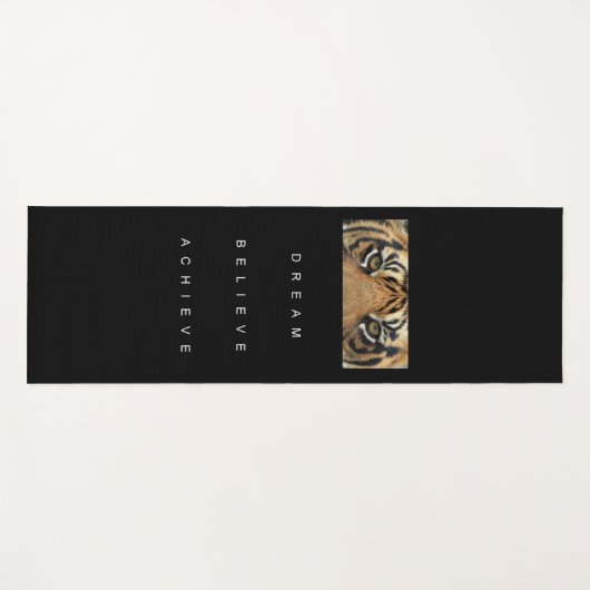 タイガーアやる気を起こさせるイズ成功引用文テンプレート ヨガマット (正面(横))