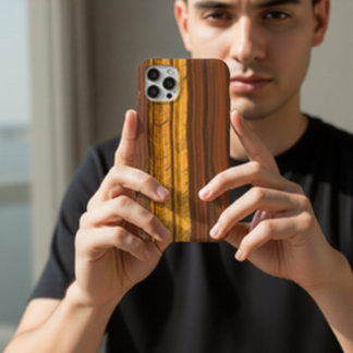 タイガーアイの宝石 iPhone 11 ケース