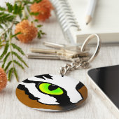 タイガーアイキーチェーン キーホルダー (側面)