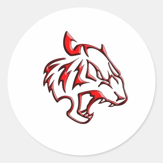 タイガーアイコン ラウンドシール (正面)