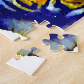 タイガーアイズポップ・アートのアート ジグソーパズル (側面)