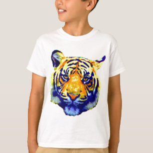 タイガーアイズポップ・アートのアート Tシャツ