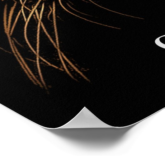 タイガーアイズ野生動物アートの挑戦感動的 ポスター (角)