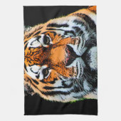 タイガーアイ感動的 キッチンタオル (縦)