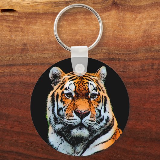 タイガーアイ感動的 キーホルダー (正面)