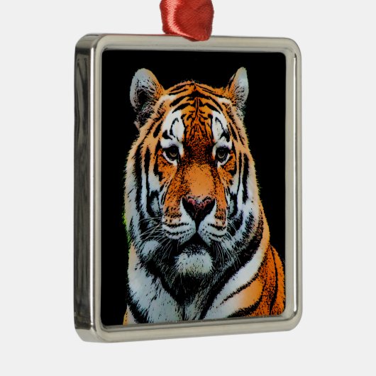 タイガーアイ感動的 メタルオーナメント (右)