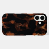 タイガーアイ柄 シームレス パターン おしゃれ タイガーアイシェル Case-Mate iPhoneケース (裏面 (横))