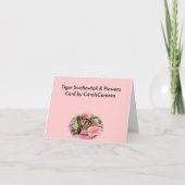 タイガーアゲハチョウノートカード カード (裏面)