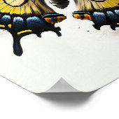 タイガーアゲハチョウバタフライアートプリントポスター ポスター (角)