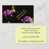 タイガーアゲハチョウバタフライオンフロックスin夏 名刺 (正面/裏面)