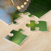 タイガーアゲハチョウバタフライオン薄紫パズル ジグソーパズル (側面)