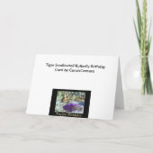 タイガーアゲハチョウバタフライ誕生日カード カード (裏面)