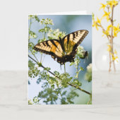 タイガーアゲハチョウマザーズデイカード カード (黄色い花)