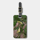 タイガーアゲハチョウ蝶オンジョーパイウィード ラゲッジタグ (正面縦)