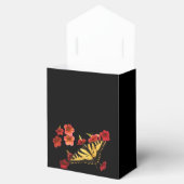 タイガーアゲハチョウ蝶オン赤い花 フェイバーボックス (オープン)