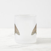 タイガーアゲハチョウ蝶 – ダークフェーズ フロストグラスマグカップ (中央)