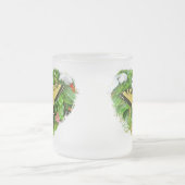 タイガーアゲハチョウ蝶 フロストグラスマグカップ (中央)